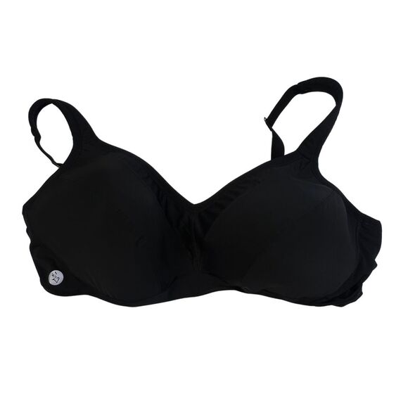 Torrid Sports Bra Womens 48DD Black Active Wireless Medium Impact Activewear - Picture 1 of 12